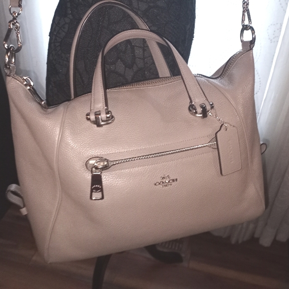 Coach Handbags - COACH PRAIRIE SATCHEL CROSSBODY PEBBLE LEATHER